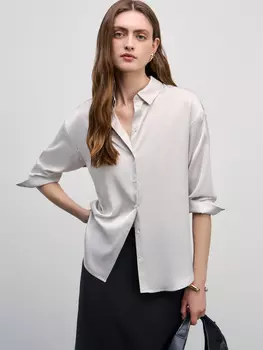 Атласная блузка