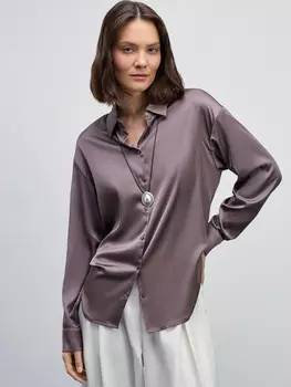 Атласная блузка