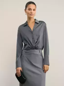 Атласная блузка