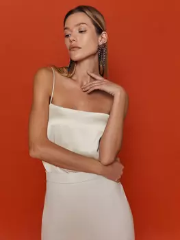 Атласный топ