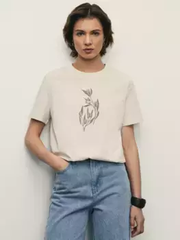 Базовая футболка с принтом