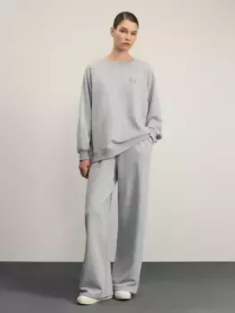 Базовые широкие брюки из хлопка