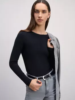 Базовый лонгслив из вискозы