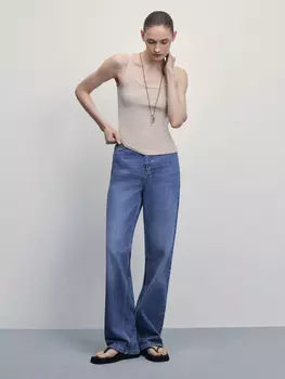 Базовый топ из эластичного хлопка