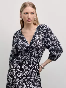 Блузка из хлопка укороченная