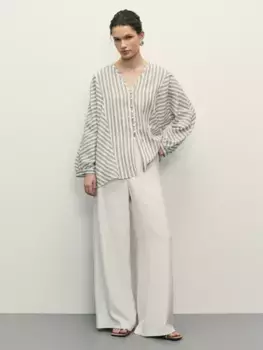 Блузка из хлопка в полоску