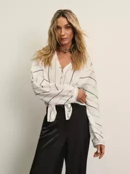 Блузка из хлопка в полоску