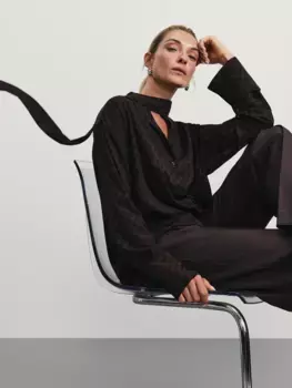 Блузка из шифона с принтом