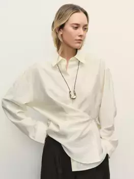 Блузка из вискозы и лиоцелла с завязками