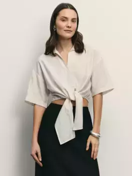 Блузка из вискозы с завязками