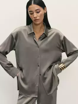 Блузка из жатого сатина