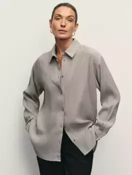 Блузка прямого кроя из жатой ткани