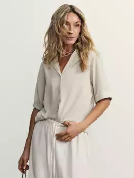 Блузка с английским воротником из 100% вискозы