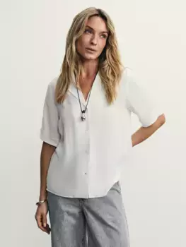 Блузка с английским воротником из 100% вискозы
