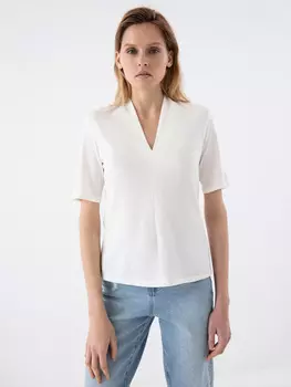 Блузка с V-образным вырезом