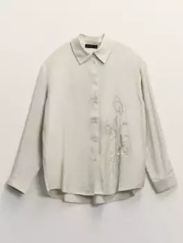 Блузка с вышивкой из вискозы