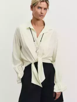 Блузка с завязками из вискозы