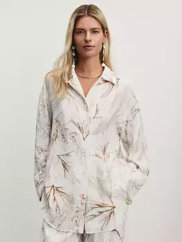 Блузка свободного кроя из вискозы