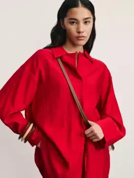 Блузка свободного кроя из вискозы