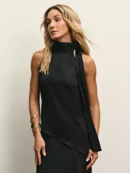 Блузка-топ с воротником халтер