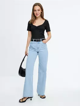 Блузка в рубчик