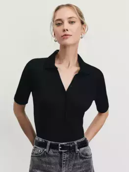 Боди в рубчик из хлопка