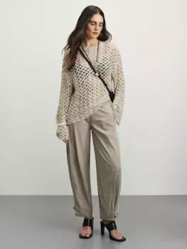 Брюки бананы с перестегивающейся манжетой