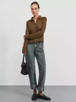 брюки джинсовые женские