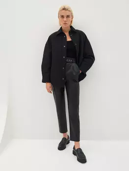 Брюки из экокожи