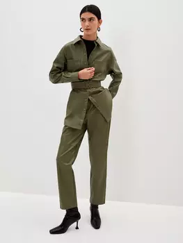 Брюки из экокожи