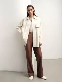 Брюки из экокожи