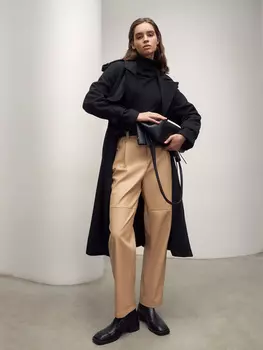 Брюки из экокожи