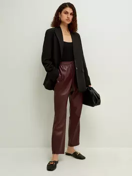 Брюки из экокожи