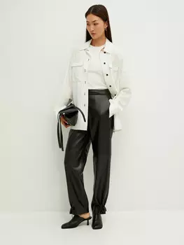 Брюки из экокожи