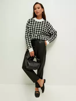 Брюки из экокожи