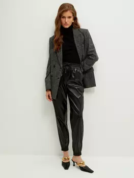 Брюки из экокожи