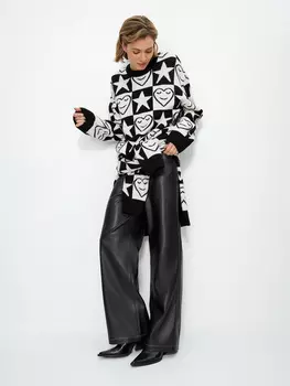 Брюки из экокожи