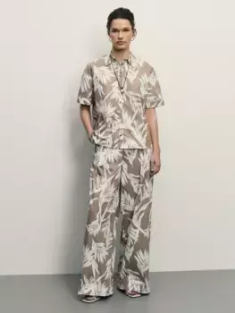 Брюки из хлопка с принтом