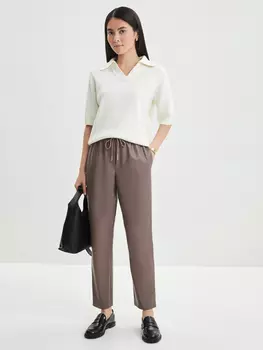 Брюки из искусственной кожи