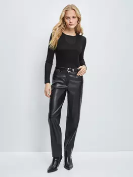 Брюки из искусственной кожи