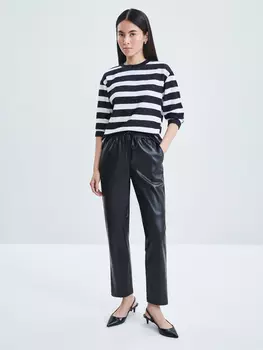 Брюки из искусственной кожи