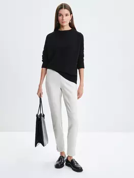 Брюки из замши