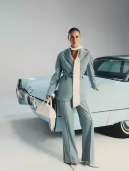 Брюки клеш из вискозы