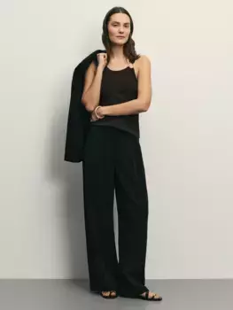 Брюки палаццо из вискозы