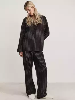 Брюки пижамные хлопковые в полоску