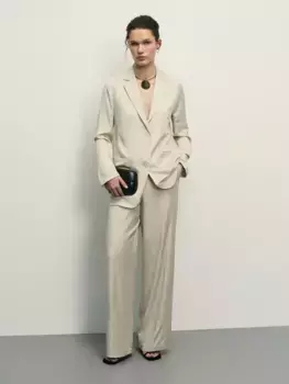 Брюки прямого кроя из сатина