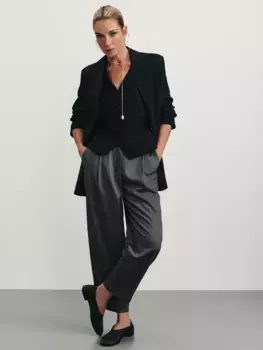 Брюки прямого кроя с содержанием вискозы