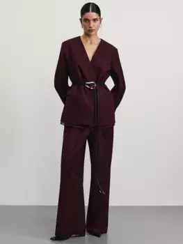 Брюки прямого кроя с содержанием вискозы