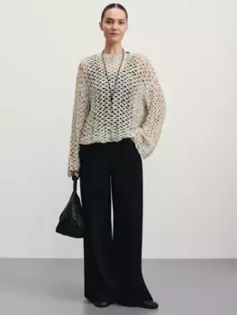 Брюки прямые с резинкой в поясе