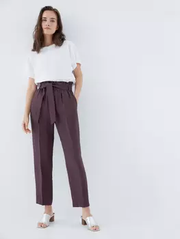 Брюки с высокой посадкой